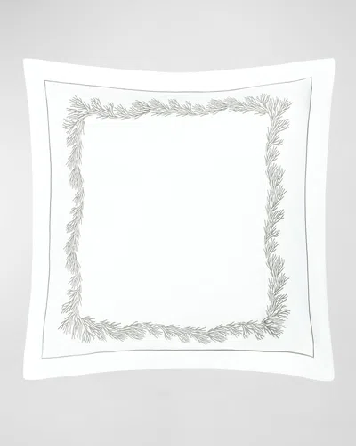 Matouk Atoll Euro Sham, 27 X 27 In White