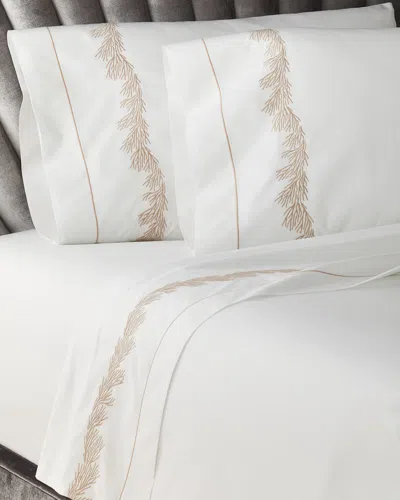 Matouk Atoll Pillowcase Pair, King In White