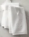 Matouk Auberge Monogrammed Fingertip Towel In White