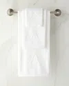 Matouk Auberge Monogrammed Fingertip Towel In White
