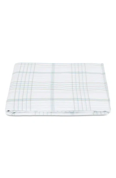 Matouk August Plaid 500 Thread Count Fitted Sheet