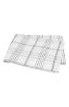 Matouk August Plaid 500 Thread Count Flat Sheet