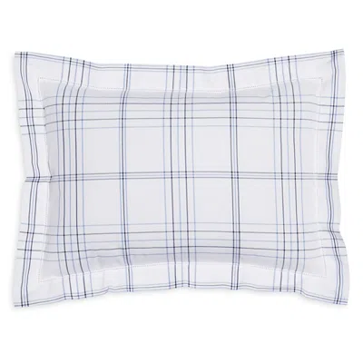 Matouk August Plaid Boudoir Sham In Navy