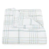 Matouk August Plaid Duvet Cover, King In Sea