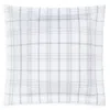 Matouk August Plaid Euro Sham In Blue