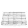 Matouk August Plaid Fitted Sheet, Queen In Sable