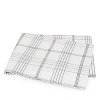 Matouk August Plaid Flat Sheet, Full/queen In Sable