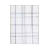 Matouk August Plaid Flat Sheet, King In Blue
