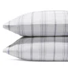 Matouk August Plaid Standard Pillowcase, Pair In Navy