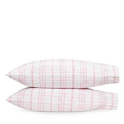 Matouk August Plaid Standard Pillowcase, Pair In Neutral