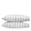 Matouk August Plaid Standard Pillowcase, Pair In Sable