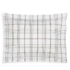 Matouk August Plaid Standard Sham In Sable