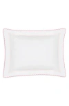 Matouk Axel Embroidered Boudoir Pillow Sham In Pink