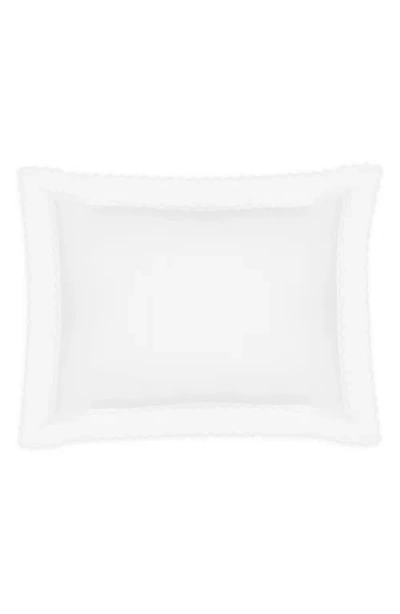 Matouk Axel Embroidered Boudoir Pillow Sham In White