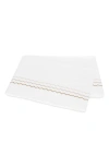 Matouk Axel Embroidered Flat Sheet In Neutral