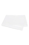 Matouk Axel Embroidered Flat Sheet In White