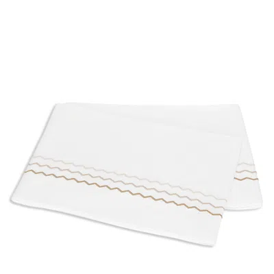 Matouk Axel Flat Sheet, Twin In White