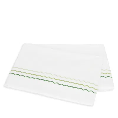 Matouk Axel Flat Sheet, Twin In White