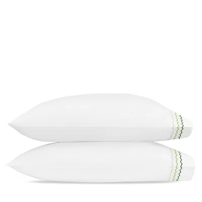 Matouk Axel King Pillowcase, Pair In White