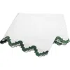 Matouk Aziza 600 Thread Count Egyptian Cotton Percale Flat Sheet In Green