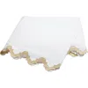 Matouk Aziza 600 Thread Count Egyptian Cotton Percale Flat Sheet In White