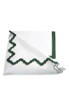 Matouk Aziza Duvet Cover In Green