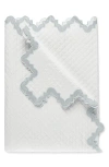 Matouk Aziza Matelassé Cotton Coverlet In Blue