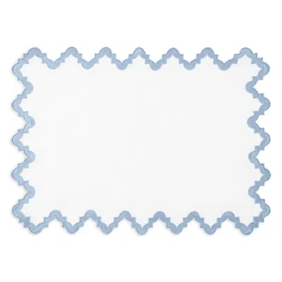 Matouk Aziza Placemat, Set Of 4 In Hazy Blue