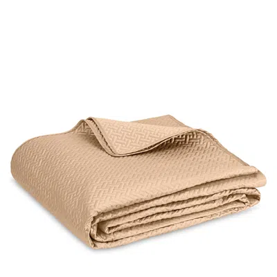 Matouk Basketweave Quilt, Full/queen In Brown