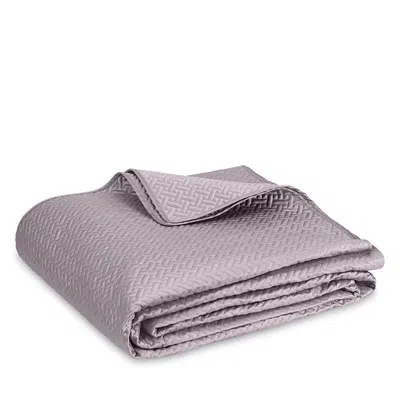 Matouk Basketweave Quilt, Full/queen In Purple