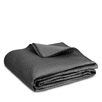 Matouk Basketweave Quilt, Full/queen In Gray