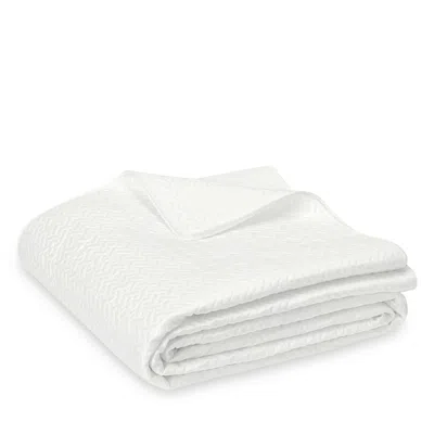 Matouk Basketweave Quilt, Full/queen In White