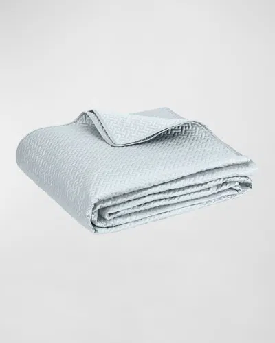 Matouk Basketweave Quilt, King In Gray