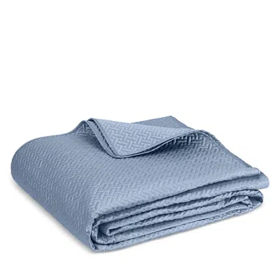 Matouk Basketweave Quilt, King In Blue