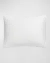 Matouk Basketweave Cotton Sateen Boudoir Sham In White