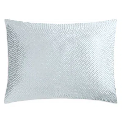Matouk Basketweave Quilted King Sham In Blue