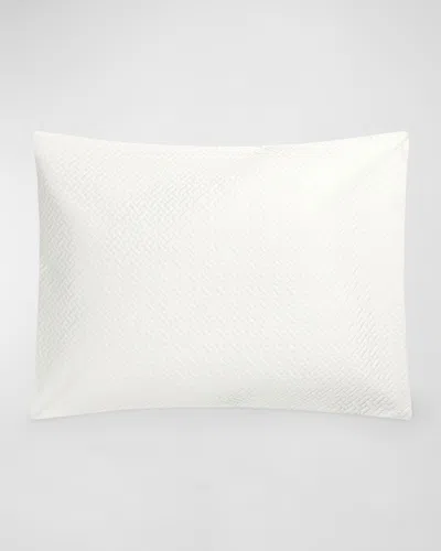 Matouk Basketweave Quilted King Sham In Bone