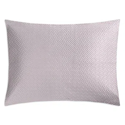 Matouk Basketweave Quilted King Sham In Purple