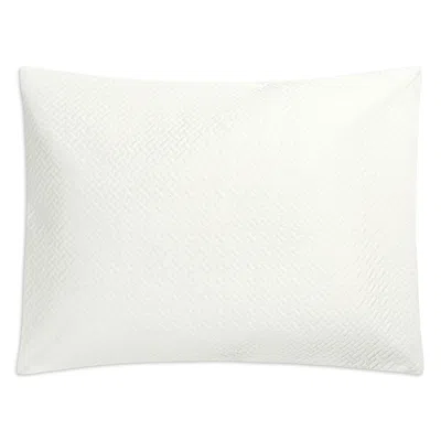 Matouk Basketweave Quilted King Sham In White