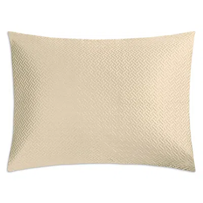 Matouk Basketweave Quilted King Sham In Yellow