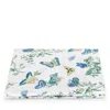 Matouk Baudin Butterfly Percale Fitted Sheet, King In Prussian Blue