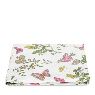 MATOUK BAUDIN BUTTERFLY PERCALE FITTED SHEET, QUEEN