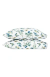 Matouk Baudin Butterfly Print 500 Thread Count 2-pack Pillowcases In Prussian Blue