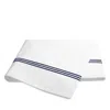 Matouk Bel Tempo Flat Sheet, Full Queen In Blue