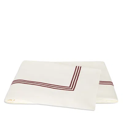 Matouk Bel Tempo Nocturne Flat Sheet, Full/queen In White
