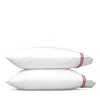 Matouk Bel Tempo Standard Pillowcase, Pair In White