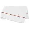 Matouk Bergamo 500 Thread Count Cotton Percale Flat Sheet In White