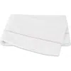 Matouk Bergamo 500 Thread Count Cotton Percale Flat Sheet In White