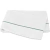 Matouk Bergamo 500 Thread Count Cotton Percale Flat Sheet In White