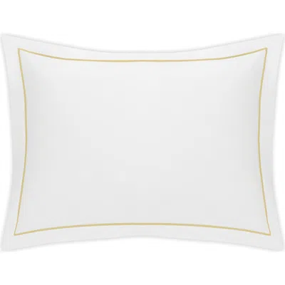 Matouk Bergamo 500 Thread Count Cotton Percale Sham In White